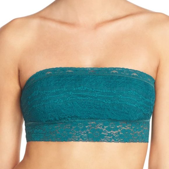 46. 🆕️ Free People Scalloped Lace Trim Bandeau Bra - Picture 3 of 8